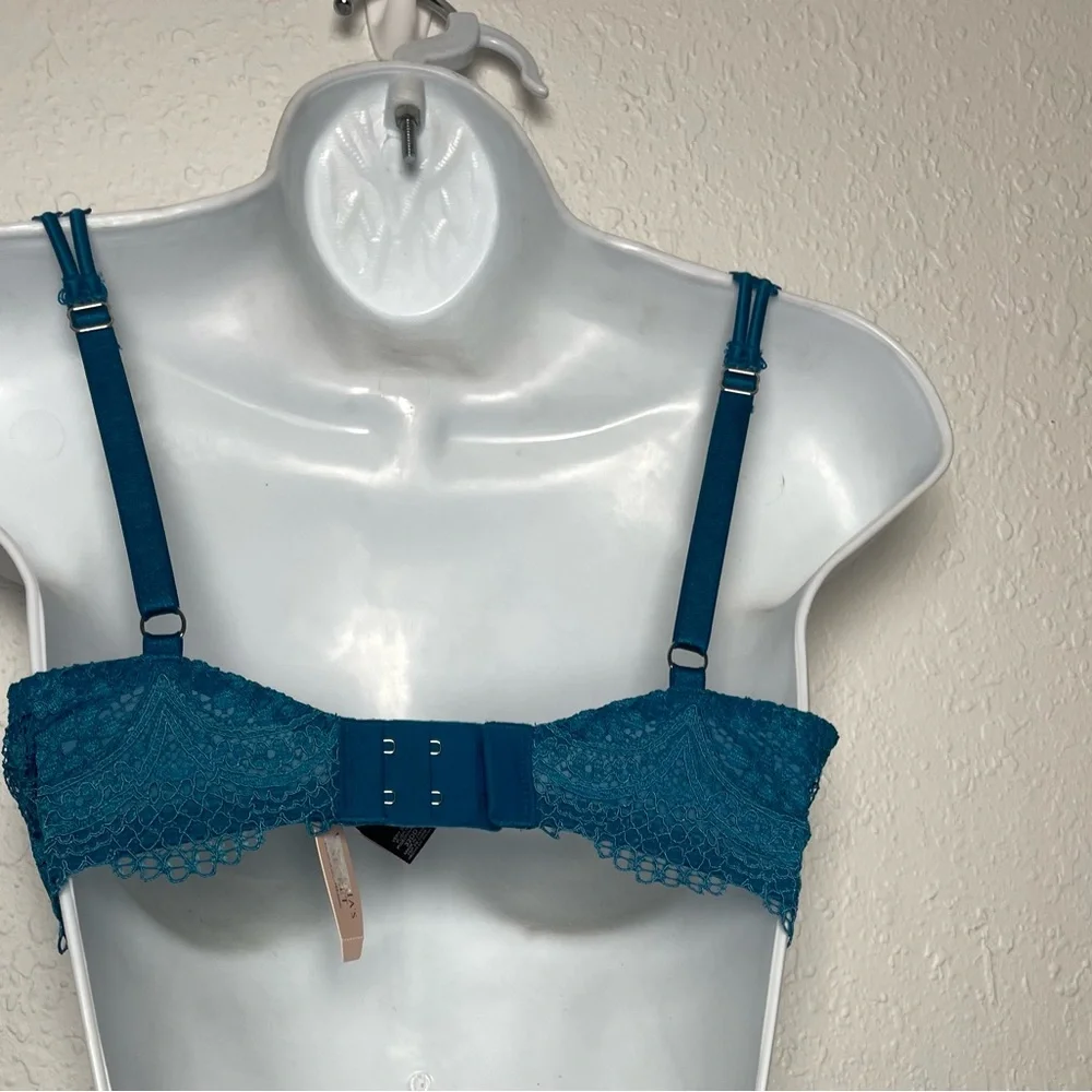 Victoria's Secret Deep Teal Lace Bra - Picture 3 of 4